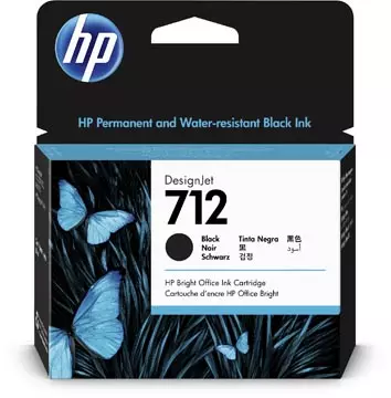 Een HP inktcartridge 712, 80 ml, OEM 3ED71A, zwart koop je bij ShopXPress