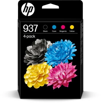 Vous pouvez acheter un HP cartouche d'encre 937, 800 - 1.250 pages, OEM 6C400NE, 4 kleuren chez Supplierz BV