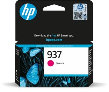 Een HP inktcartridge 937, 800 pagina's, OEM 4S6W3NE, magenta koop je bij Supplierz BV