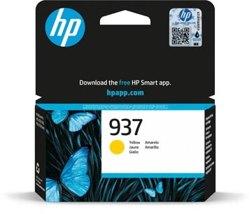 Een HP inktcartridge 937, 800 pagina's, OEM 4S6W4NE, geel koop je bij Supplierz BV