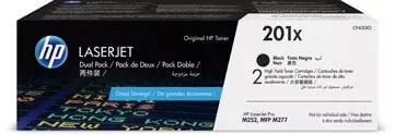 Een HP toner 201X, 2 x 2.800 pagina's, OEM CF400XD, zwart, pak van 2 stuks koop je bij ShopXPress