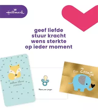 Sie können einen Hallmark navulset wenskaarten, geboorte zoon, pak van 6 stuks bei Supplierz BV kaufen