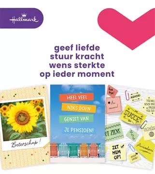 Een Hallmark set wenskaarten, A4 zakelijke momenten, pak van 8 stuks koop je bij Supplierz BV