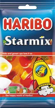 Een Haribo snoep Starmix, zak van 100 g koop je bij ShopXPress