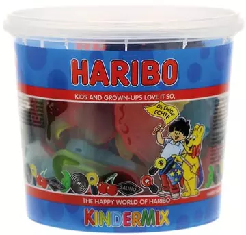 Een Haribo snoepgoed, emmer van 650 g, kindermix koop je bij ShopXPress