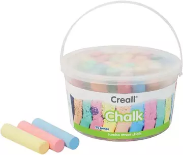 Een Havo stoepkrijt Chalk emmertje van 50 stuks koop je bij ShopXPress