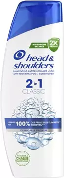 Een Head & Shoulders 2 in 1 Classic shampoo, fles van 300 ml koop je bij ShopXPress