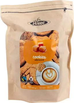 Een Hoppe Bakkers Trots koekjes Caramel Zeezout, zak van 900 g koop je bij ShopXPress