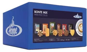 Een Hoppe koekjes Bonte Mix, doos van 150 stuks koop je bij ShopXPress