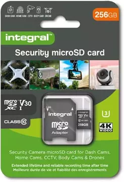 Een Integral Security microSDXC geheugenkaart, Class 10 V30 , 256 GB koop je bij ShopXPress