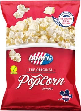 Een Jimmy's Popcorn Classic, zoet, zak van 100 g koop je bij ShopXPress