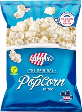 Een Jimmy's Popcorn Classic, zout, zak van 80 g koop je bij ShopXPress