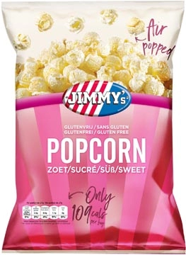 Een Jimmy's Popcorn, zoet, zak van 27 g koop je bij ShopXPress