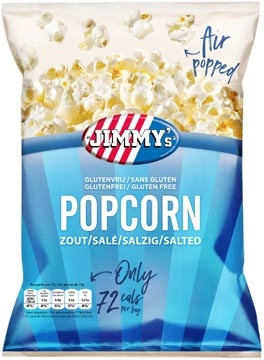 Een Jimmy's Popcorn, zout, zak van 17 g koop je bij ShopXPress