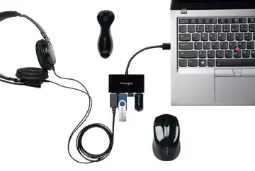 Een Kensington USB 3.0 Hub 4-poorten UH4000 koop je bij ShopXPress