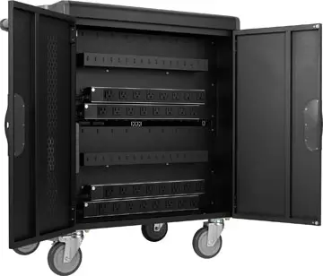 Een Kensington AC32 beveiligde oplaadkast voor 32 toestellen koop je bij ShopXPress