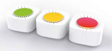 Een Kokoon air Protect CO2-meter, waarschuwing door kleurverandering en alarm, Wifi connectie koop je bij ShopXPress