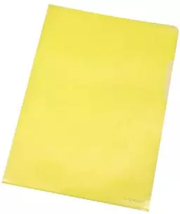 Een Q-CONNECT L-map geel 120 micron pak van 100 stuks koop je bij ShopXPress