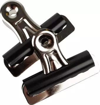 Een Q-CONNECT bulldogclip, zwart, 51 mm, doos van 10 stuks koop je bij ShopXPress