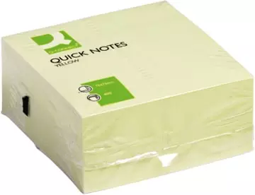 Een Q-CONNECT Quick Notes, ft 76 x 76 mm, 400 vel, geel koop je bij ShopXPress