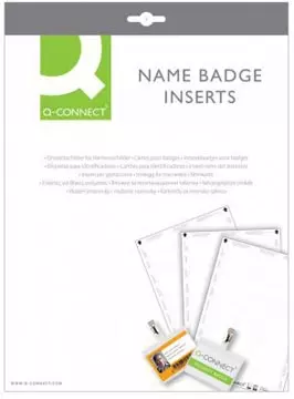 Een Q-CONNECT badge met krokodillenklem 75 x 40 mm koop je bij ShopXPress