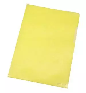 Een Q-CONNECT L-map, geel, 120 micron, pak van 10 stuks koop je bij ShopXPress