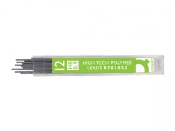 Een Q-CONNECT potloodstiften 0,9 mm HB etui van 12 stuks koop je bij ShopXPress