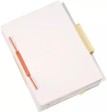 Een Q-CONNECT archiefbinder D-clip, doos van 100 stuks, rood koop je bij ShopXPress