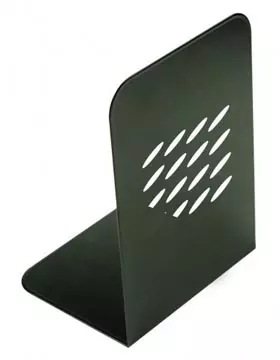 Een Q-CONNECT boekensteun metaal, set van 2 stuks, zwart koop je bij ShopXPress