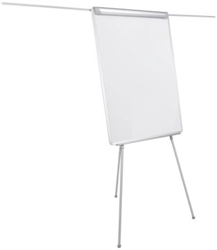 Een Q-CONNECT flipchart, magnetisch, met 2 uitschuifbare papierhouders, grijs koop je bij Supplierz BV