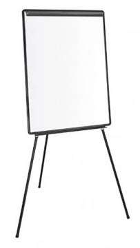 Een Q-CONNECT flipchart, niet magnetisch, 70 x 100 cm, zwart koop je bij Supplierz BV