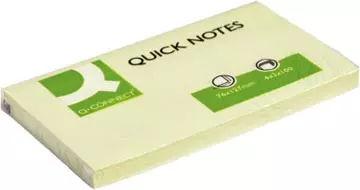 Een Q-CONNECT Quick Notes, ft 76 x 127 mm, 100 vel, geel koop je bij ShopXPress