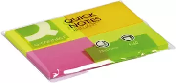 Een Q-CONNECT Quick Notes, ft 38 x 51 mm, 50 vel, pak van 4 blokken in neonkleuren koop je bij ShopXPress