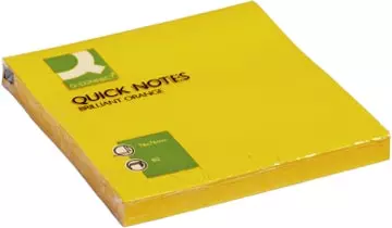 Een Q-CONNECT Quick Notes, ft 76 x 76 mm, 80 vel, neonoranje koop je bij ShopXPress