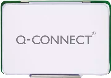Een Q-CONNECT stempelkussen, ft 90 x 55 mm, groen koop je bij ShopXPress