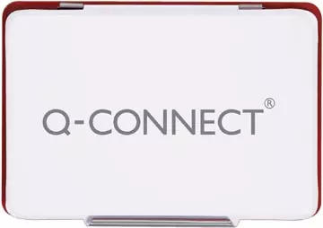 Een Q-CONNECT stempelkussen, ft 90 x 55 mm, rood koop je bij ShopXPress
