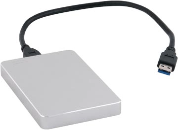 Een Q-CONNECT externe harde schijf USB 3.0, zilver, 1 TB koop je bij ShopXPress