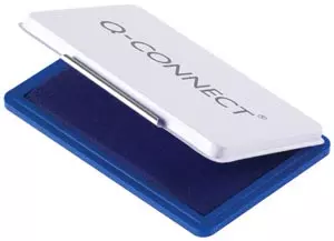 Een Q-CONNECT stempelkussen, ft 110 x 70 mm, blauw koop je bij ShopXPress