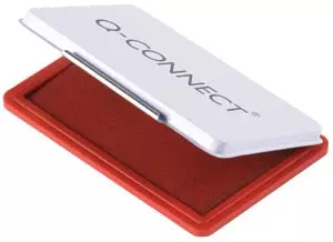 Een Q-CONNECT stempelkussen, ft 110 x 70 mm, rood koop je bij ShopXPress