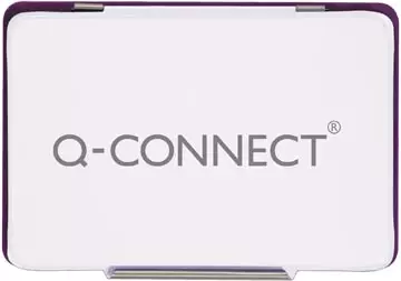 Een Q-CONNECT stempelkussen, ft 110 x 70 mm, paars koop je bij ShopXPress