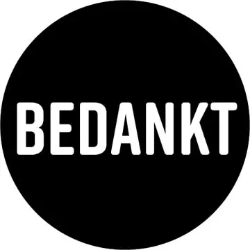 Een KP etiket "Bedankt", diameter 40 mm, rol van 250 stuks koop je bij ShopXPress