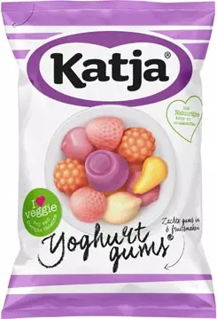 Een Katja Yoghurtgums snoep, zachte gums in 6 fruitsmaken, zak van 295 g koop je bij ShopXPress