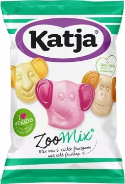 Een Katja Zoo Mix snoep, mix van 3 zachte fruitgums met echt fruitsap, zak van 255 g koop je bij ShopXPress