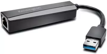 Een Kensington USB 3.0 Ethernet adapter UA0000E koop je bij ShopXPress