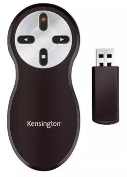 Een Kensington draadloze presenter met laserpointer zonder geheugenkaart koop je bij ShopXPress