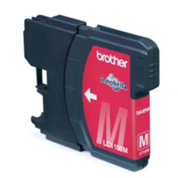 Een Brother inktcartridge, 325 pagina's, OEM LC-1100M, magenta koop je bij ShopXPress