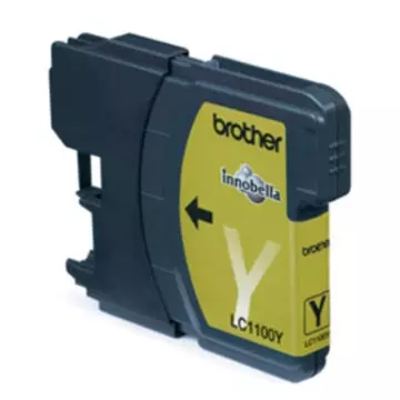 Een Brother inktcartridge, 325 pagina's, OEM LC-1100Y, geel koop je bij ShopXPress