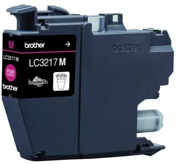 Een Brother inktcartridge, 550 pagina's, OEM LC-3217M, magenta koop je bij ShopXPress