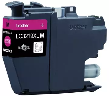 Een Brother inktcartridge, 1.500 pagina's, OEM LC-3219XLM, magenta koop je bij ShopXPress