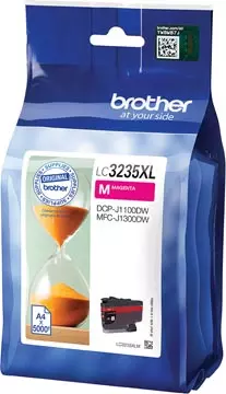 Een Brother inktcartridge, 5.000 pagina's, OEM LC3235XLM, magenta koop je bij ShopXPress